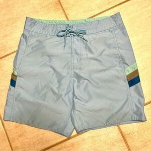 Eidon surfer board swim trunks ocean blue shorts men’s size 34